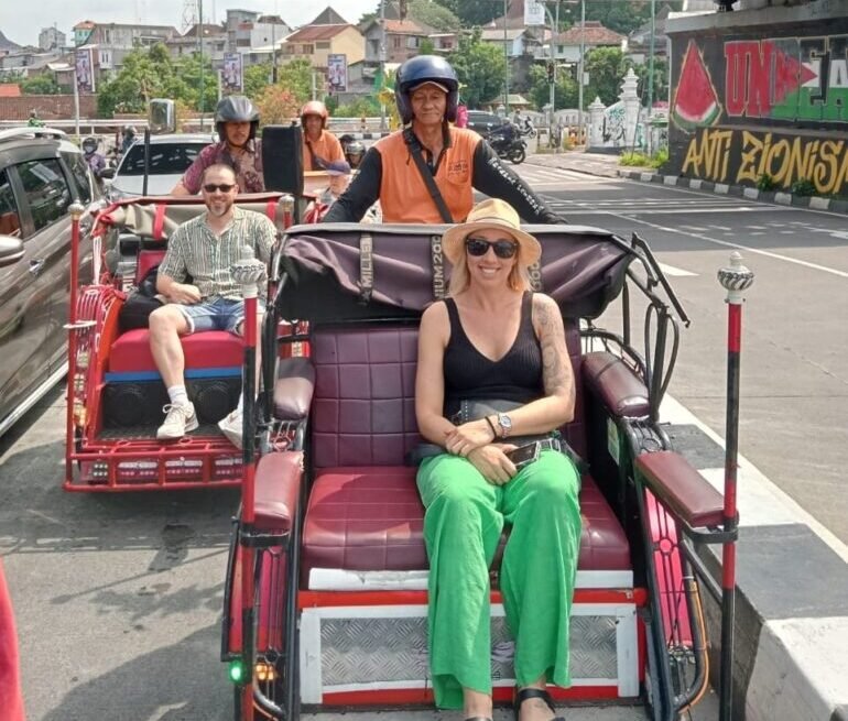 Autica's way of travel for a Cultural program in Yogyakarta